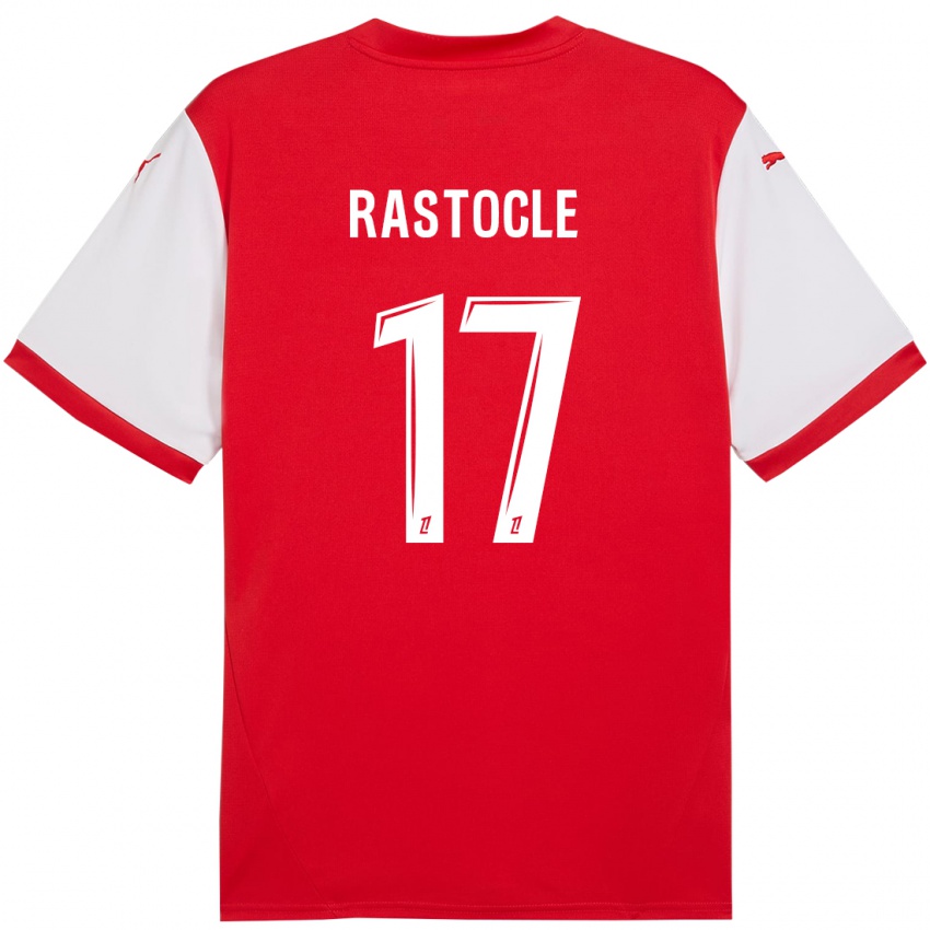 Kinder Jade Rastocle #17 Rot Weiß Heimtrikot Trikot 2024/25 T-Shirt