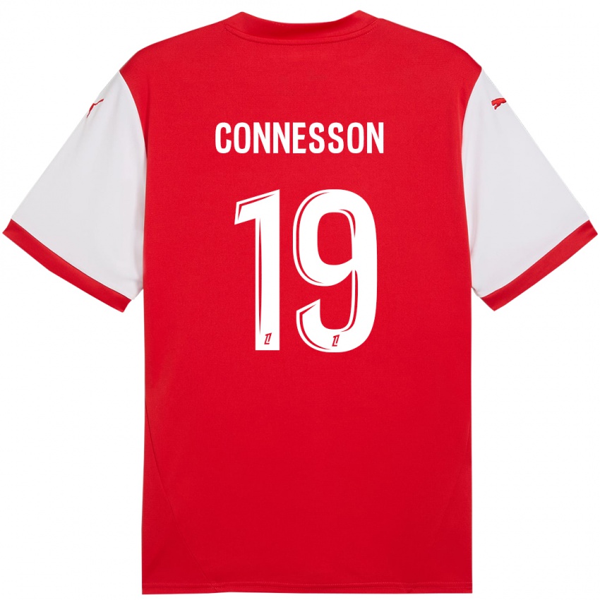 Kinder Adele Connesson #19 Rot Weiß Heimtrikot Trikot 2024/25 T-Shirt