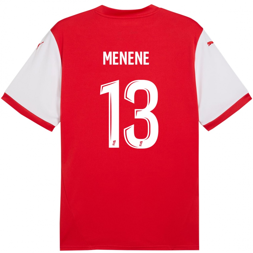 Kinder Meyong Menene #13 Rot Weiß Heimtrikot Trikot 2024/25 T-Shirt