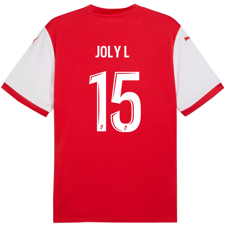 Kinder Lou Ann Joly #15 Rot Weiß Heimtrikot Trikot 2024/25 T-Shirt