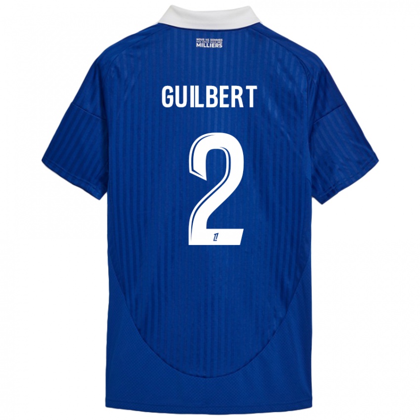 Kinder Frédéric Guilbert #2 Blau Weiß Heimtrikot Trikot 2024/25 T-Shirt