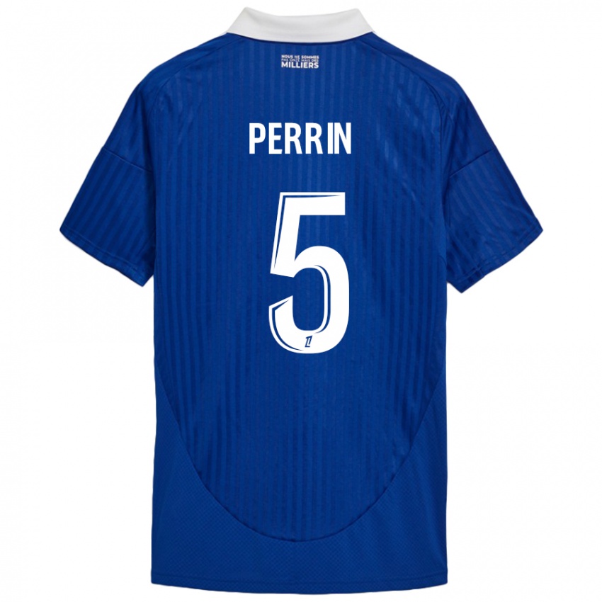 Kinder Lucas Perrin #5 Blau Weiß Heimtrikot Trikot 2024/25 T-Shirt