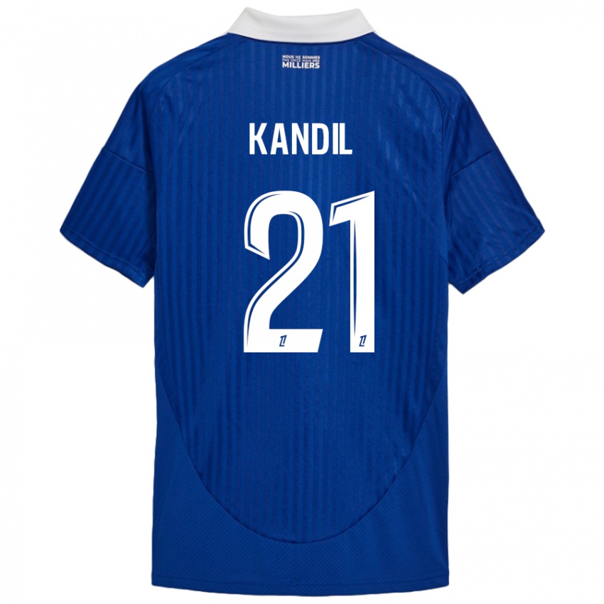 Kinder Nordine Kandil #21 Blau Weiß Heimtrikot Trikot 2024/25 T-Shirt