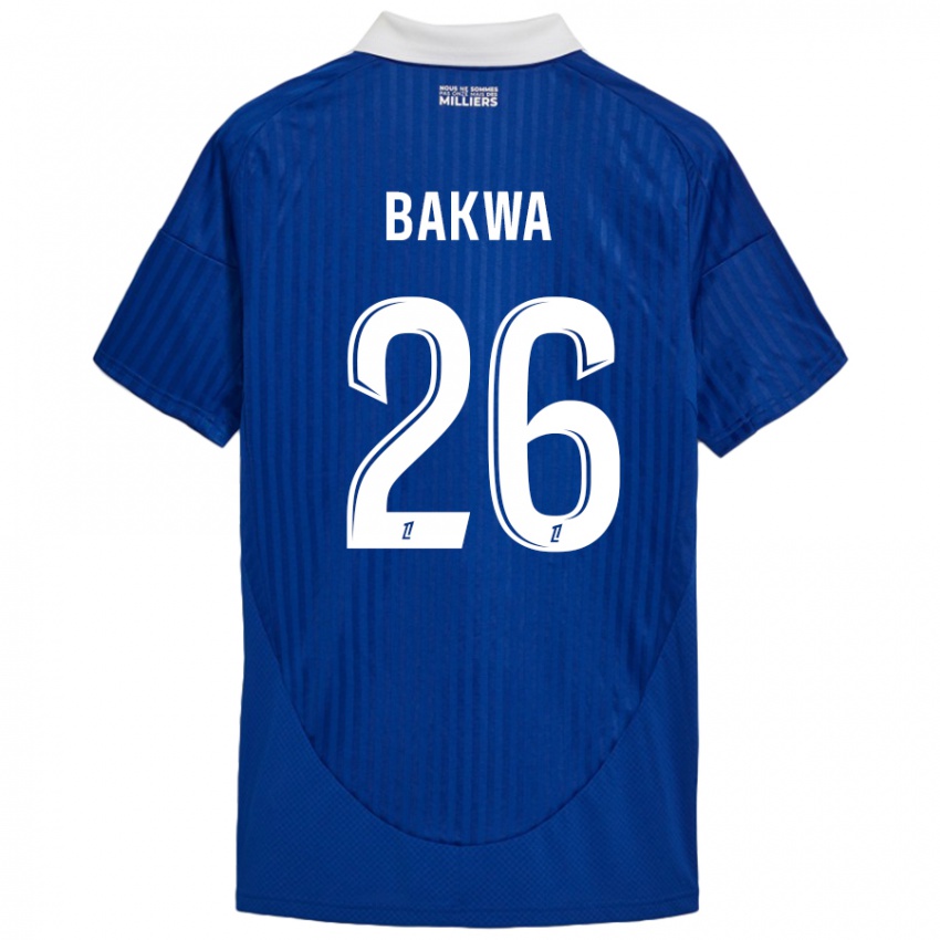 Kinder Dilane Bakwa #26 Blau Weiß Heimtrikot Trikot 2024/25 T-Shirt