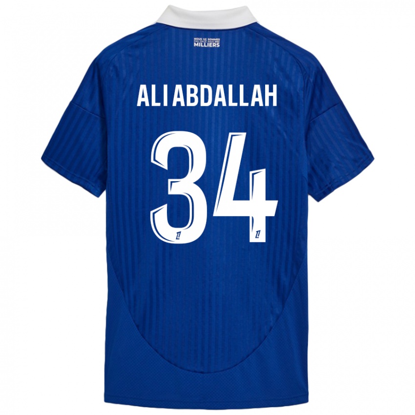 Kinder Aboubacar Ali Abdallah #34 Blau Weiß Heimtrikot Trikot 2024/25 T-Shirt