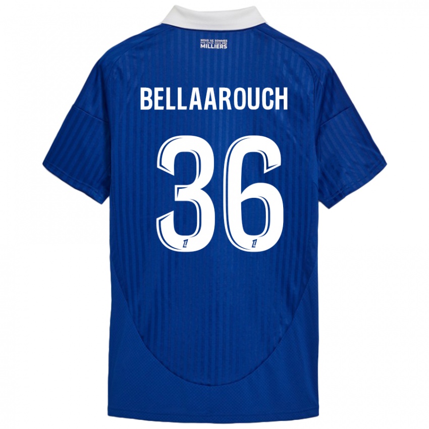 Kinder Alaa Bellaarouch #36 Blau Weiß Heimtrikot Trikot 2024/25 T-Shirt