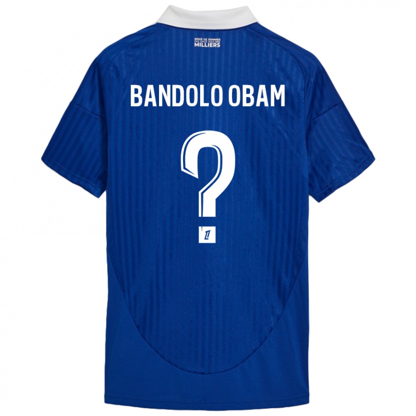 Kinder Randy Bandolo Obam #0 Blau Weiß Heimtrikot Trikot 2024/25 T-Shirt