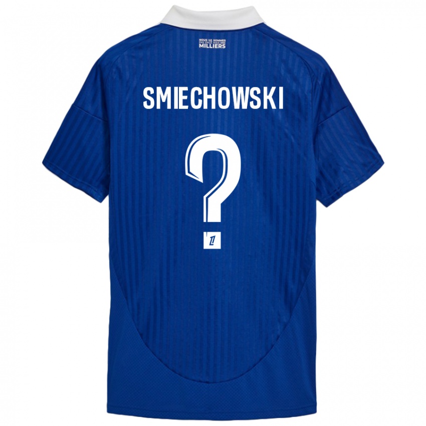 Kinder Artur Smiechowski #0 Blau Weiß Heimtrikot Trikot 2024/25 T-Shirt