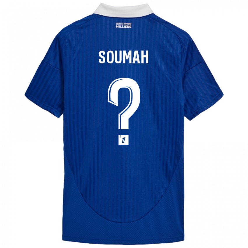 Kinder Mohamed Soumah #0 Blau Weiß Heimtrikot Trikot 2024/25 T-Shirt