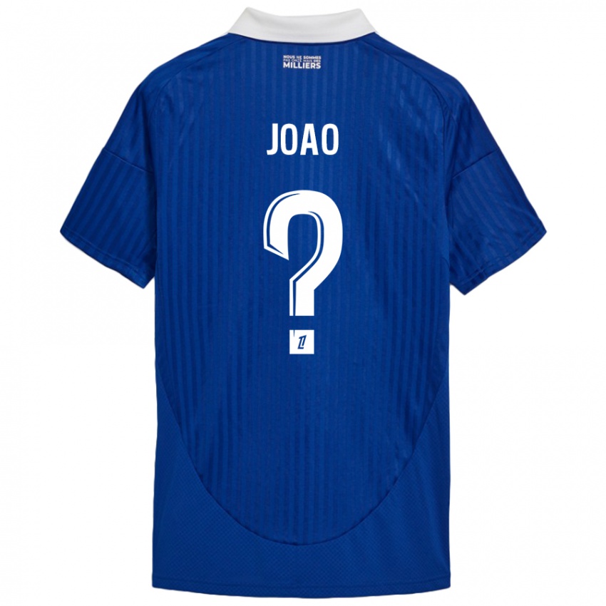 Kinder Tchoula Joâo #0 Blau Weiß Heimtrikot Trikot 2024/25 T-Shirt