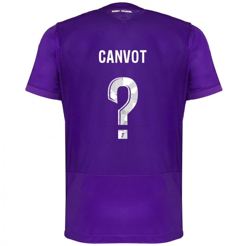 Kinder Jaydee Canvot #0 Violett Weiß Heimtrikot Trikot 2024/25 T-Shirt