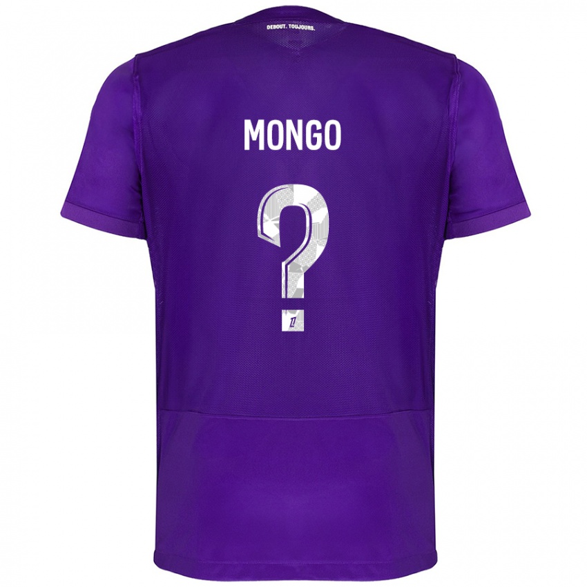 Kinder Pierre-Wyatt Mongo #0 Violett Weiß Heimtrikot Trikot 2024/25 T-Shirt