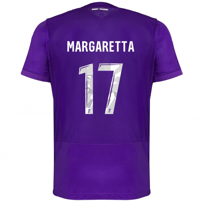 Kinder Jessica Margaretta #17 Violett Weiß Heimtrikot Trikot 2024/25 T-Shirt