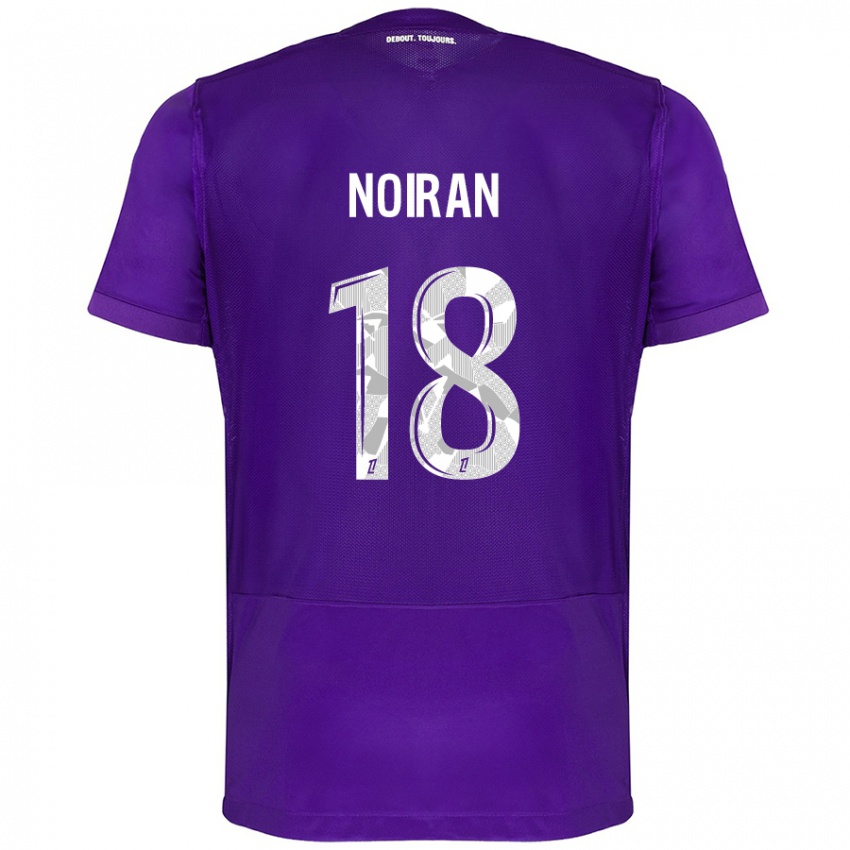 Kinder Clara Noiran #18 Violett Weiß Heimtrikot Trikot 2024/25 T-Shirt