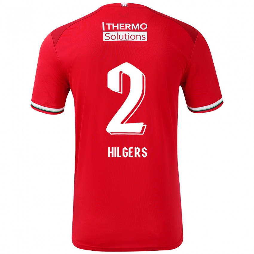 Kinder Mees Hilgers #2 Rot Weiß Heimtrikot Trikot 2024/25 T-Shirt