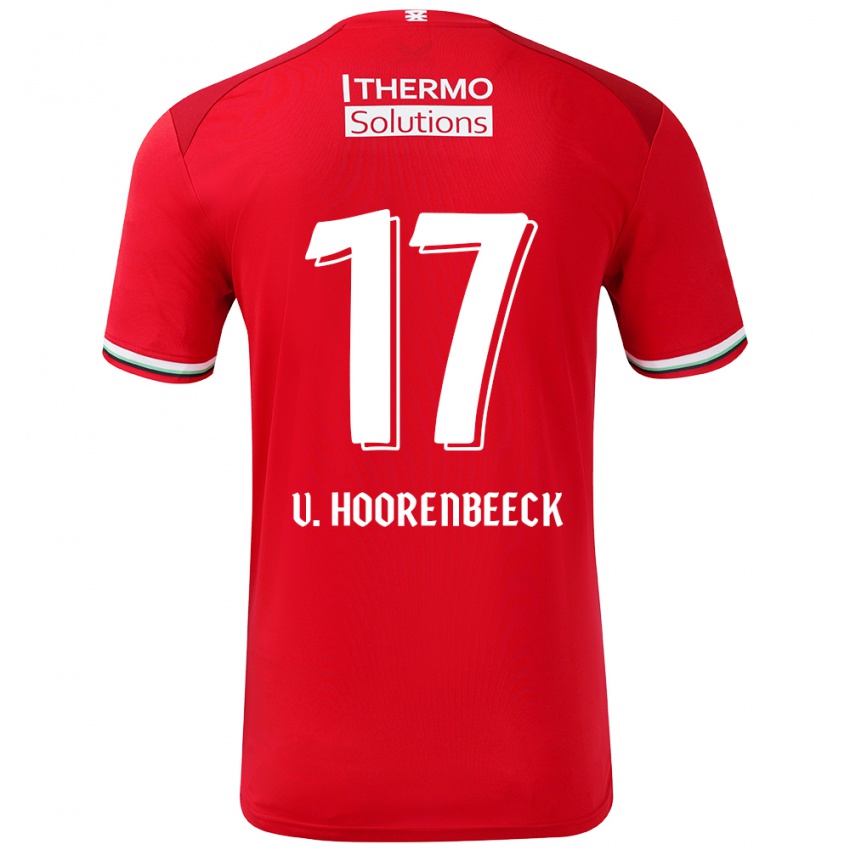 Kinder Alec Van Hoorenbeeck #17 Rot Weiß Heimtrikot Trikot 2024/25 T-Shirt