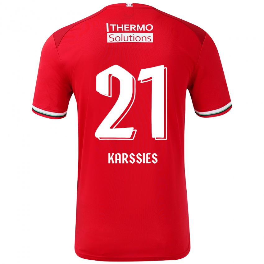 Kinder Sam Karssies #21 Rot Weiß Heimtrikot Trikot 2024/25 T-Shirt