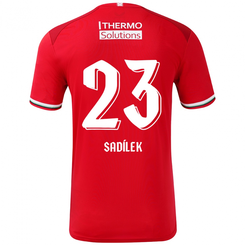 Kinder Michal Sadilek #23 Rot Weiß Heimtrikot Trikot 2024/25 T-Shirt