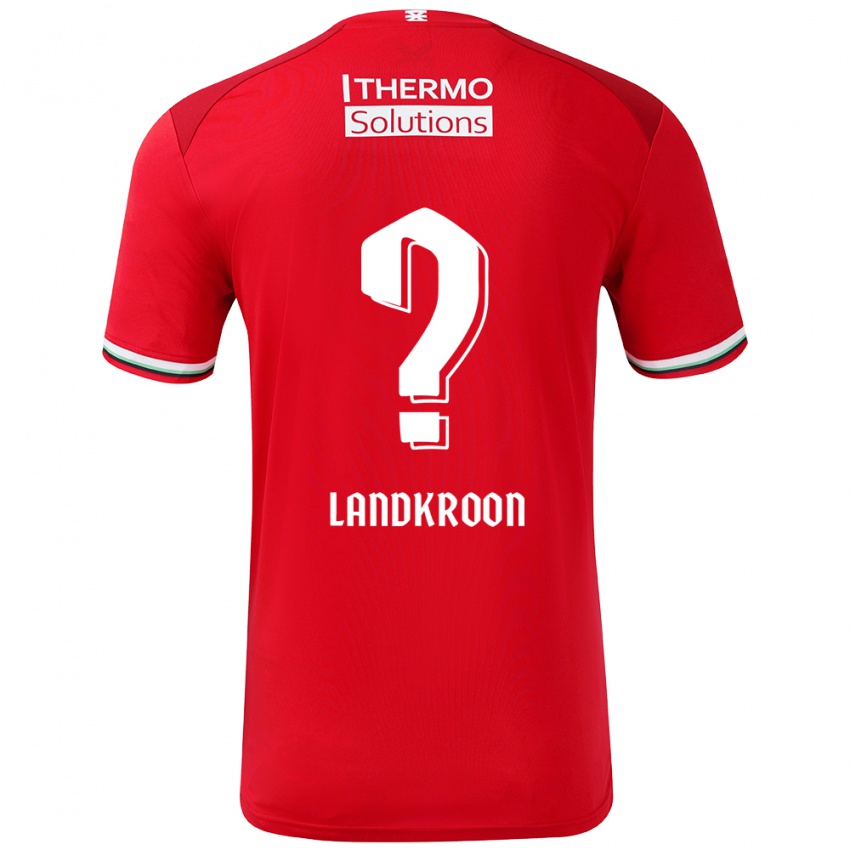 Kinder Kick Landkroon #0 Rot Weiß Heimtrikot Trikot 2024/25 T-Shirt