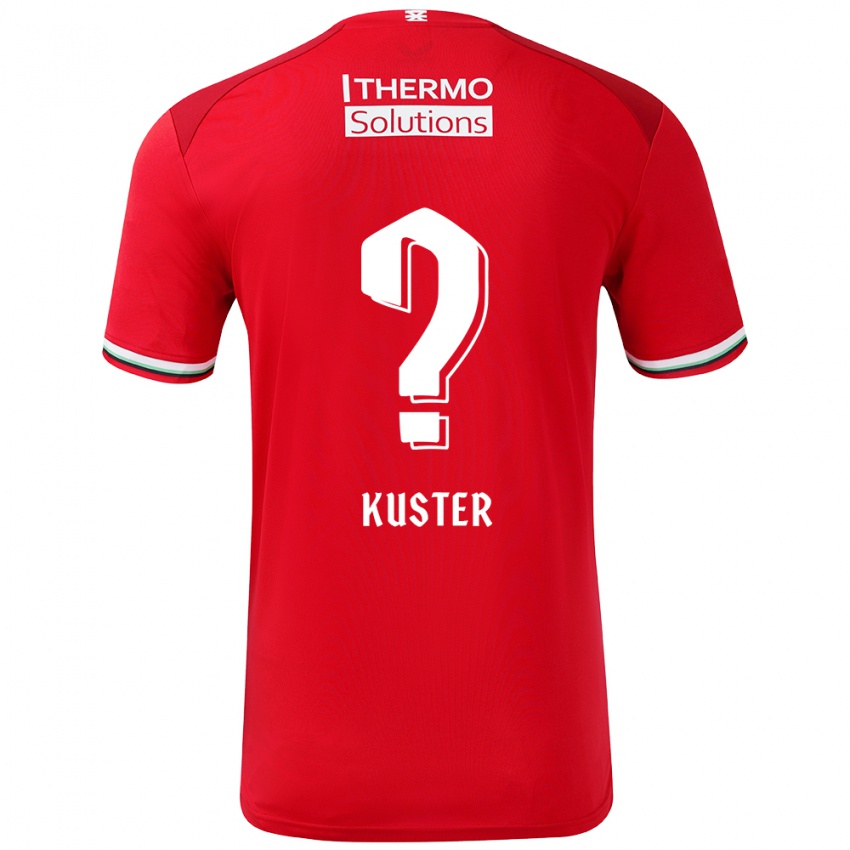 Kinder Harrie Kuster #0 Rot Weiß Heimtrikot Trikot 2024/25 T-Shirt