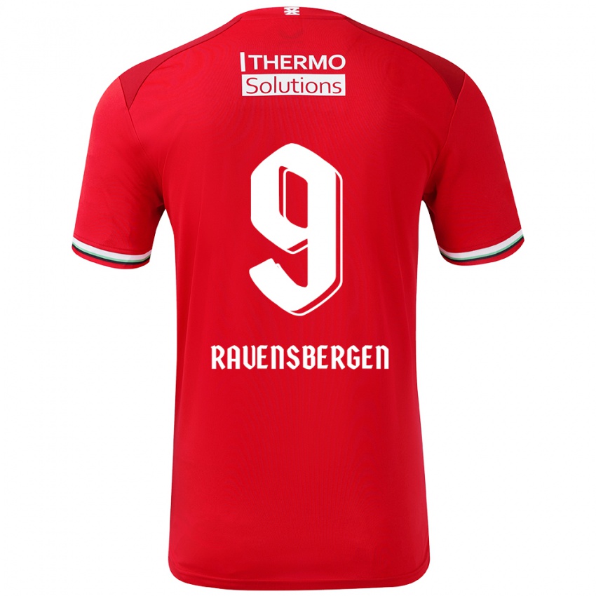 Kinder Jaimy Ravensbergen #9 Rot Weiß Heimtrikot Trikot 2024/25 T-Shirt