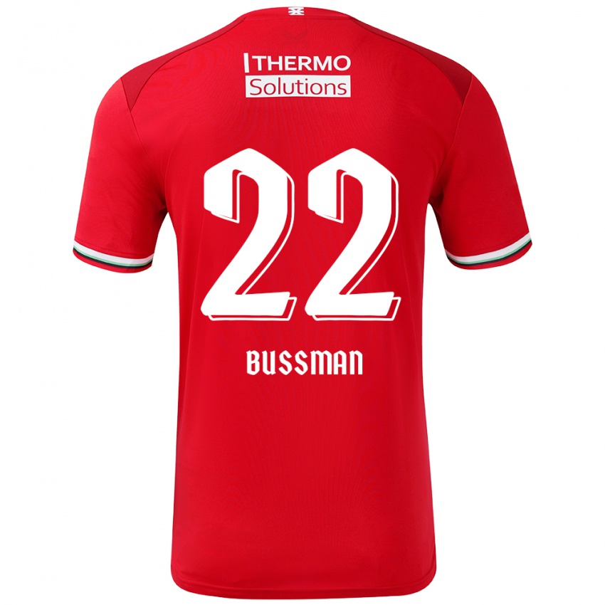 Kinder Fiene Bussman #22 Rot Weiß Heimtrikot Trikot 2024/25 T-Shirt