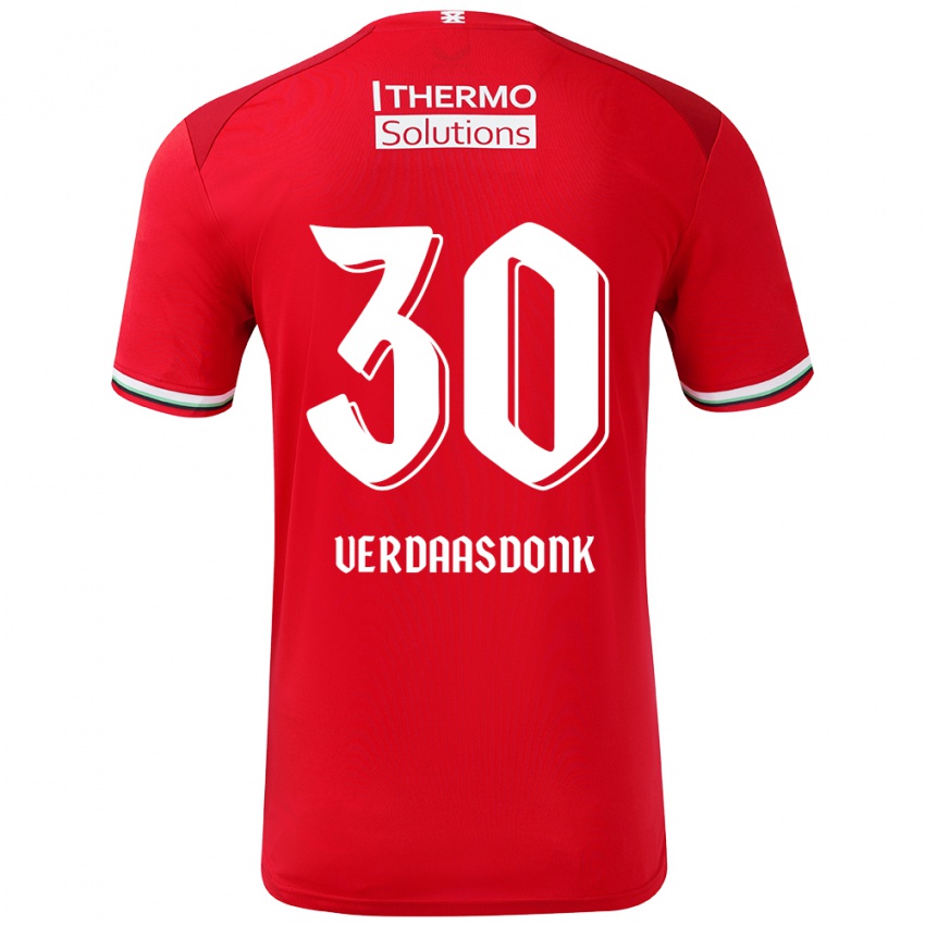 Kinder Suus Verdaasdonk #30 Rot Weiß Heimtrikot Trikot 2024/25 T-Shirt