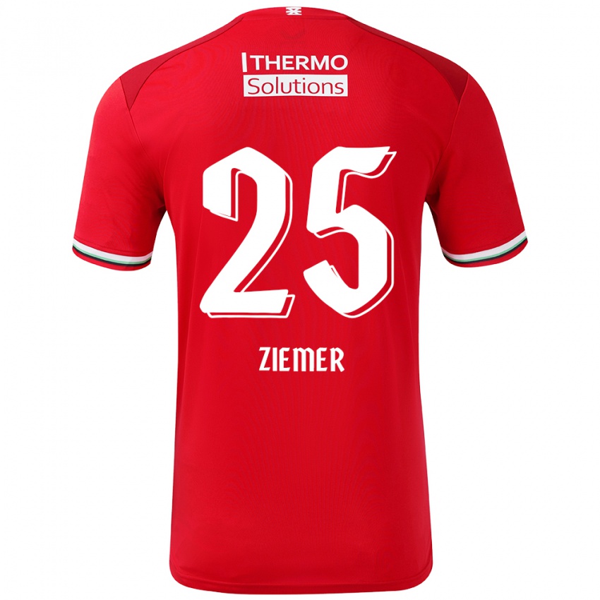 Kinder Taylor Ziemer #25 Rot Weiß Heimtrikot Trikot 2024/25 T-Shirt