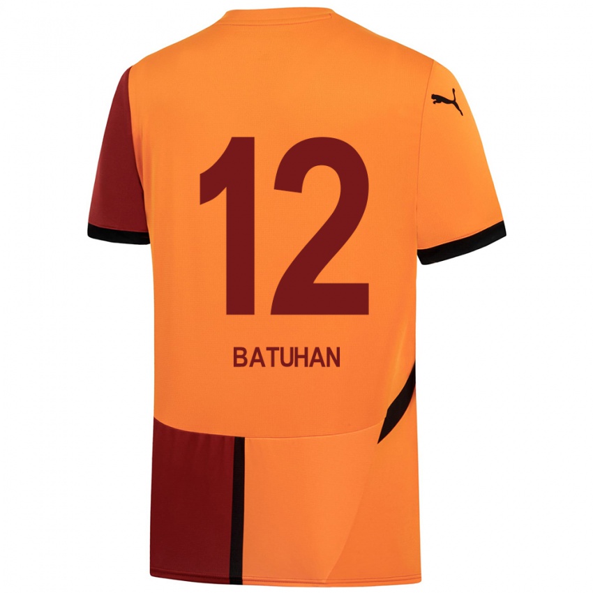 Kinder Batuhan Şen #12 Gelb Rot Heimtrikot Trikot 2024/25 T-Shirt