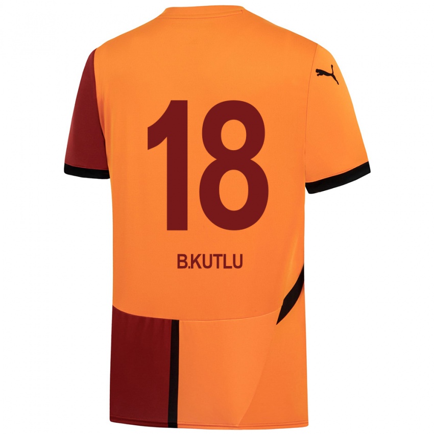 Kinder Berkan Kutlu #18 Gelb Rot Heimtrikot Trikot 2024/25 T-Shirt