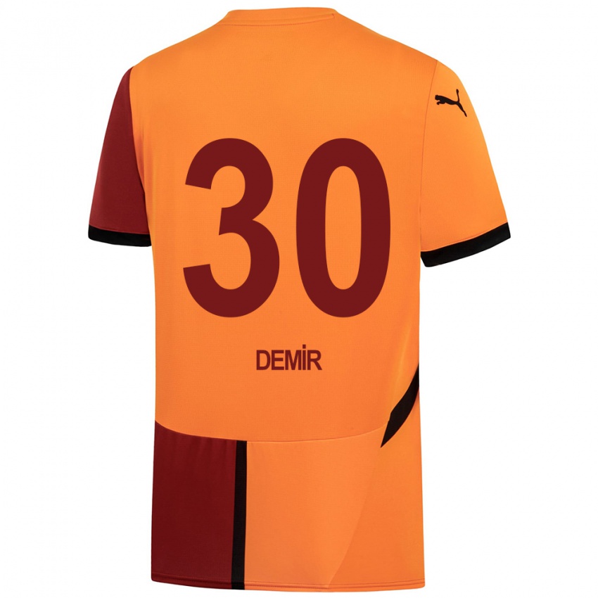 Kinder Yusuf Demir #30 Gelb Rot Heimtrikot Trikot 2024/25 T-Shirt