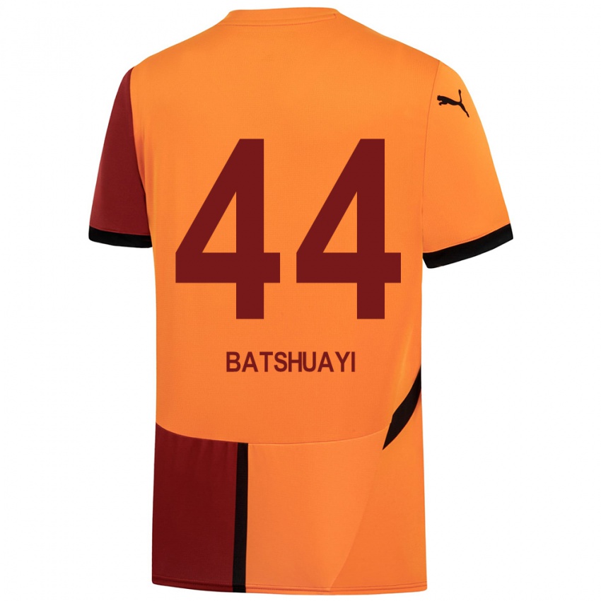 Kinder Michy Batshuayi #44 Gelb Rot Heimtrikot Trikot 2024/25 T-Shirt