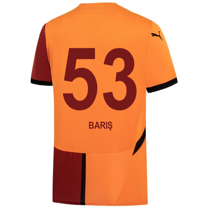 Kinder Barış Alper Yılmaz #53 Gelb Rot Heimtrikot Trikot 2024/25 T-Shirt