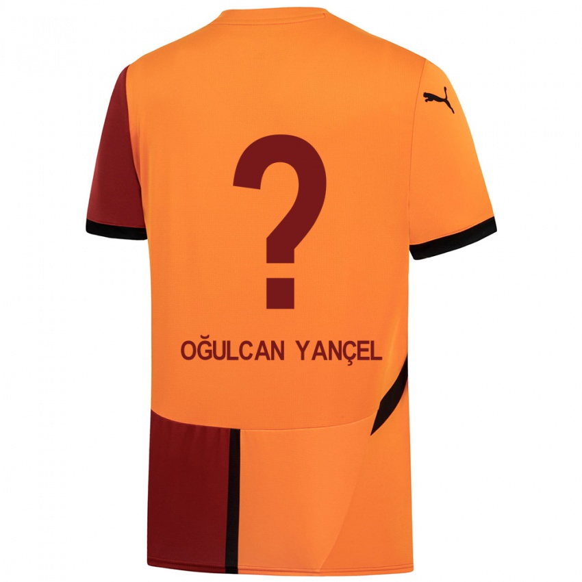 Kinder Necati Oğulcan Yançel #0 Gelb Rot Heimtrikot Trikot 2024/25 T-Shirt