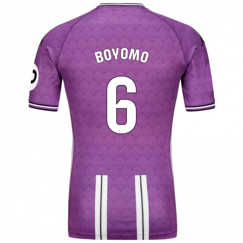 Kinder Enzo Boyomo #6 Violett Weiß Heimtrikot Trikot 2024/25 T-Shirt