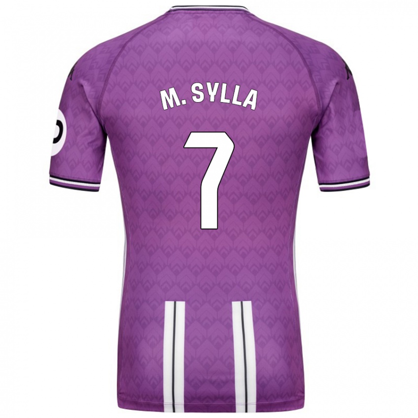 Kinder Mamadou Sylla #7 Violett Weiß Heimtrikot Trikot 2024/25 T-Shirt