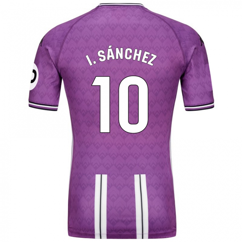 Kinder Iván Sánchez #10 Violett Weiß Heimtrikot Trikot 2024/25 T-Shirt