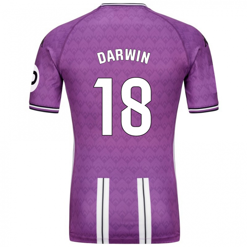 Kinder Darwin Machís #18 Violett Weiß Heimtrikot Trikot 2024/25 T-Shirt