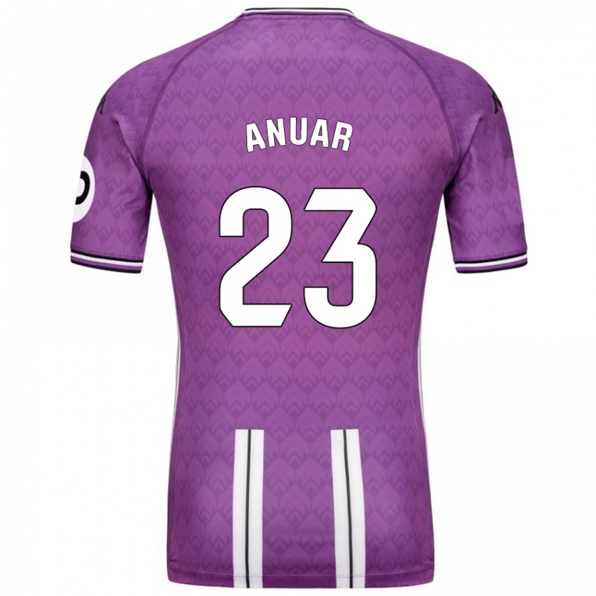 Kinder Anuar #23 Violett Weiß Heimtrikot Trikot 2024/25 T-Shirt