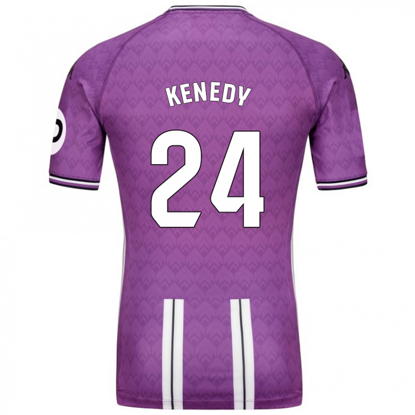 Kinder Kenedy #24 Violett Weiß Heimtrikot Trikot 2024/25 T-Shirt