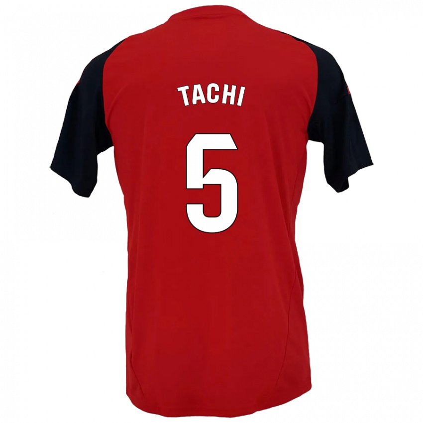 Kinder Tachi #5 Rot Schwarz Heimtrikot Trikot 2024/25 T-Shirt