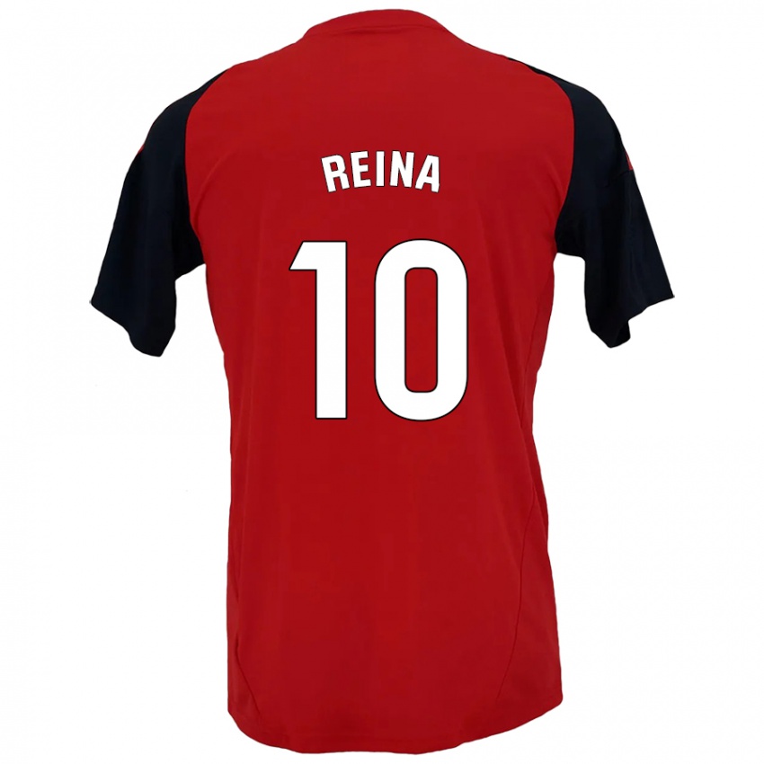 Kinder Alberto Reina #10 Rot Schwarz Heimtrikot Trikot 2024/25 T-Shirt