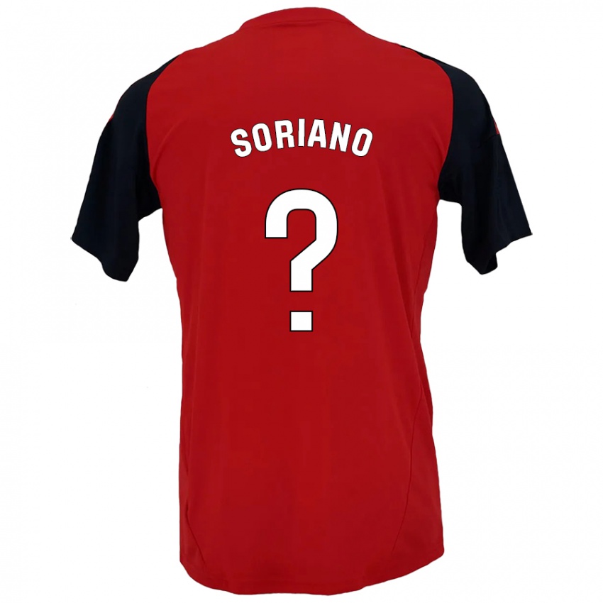 Kinder Adrián Soriano #0 Rot Schwarz Heimtrikot Trikot 2024/25 T-Shirt