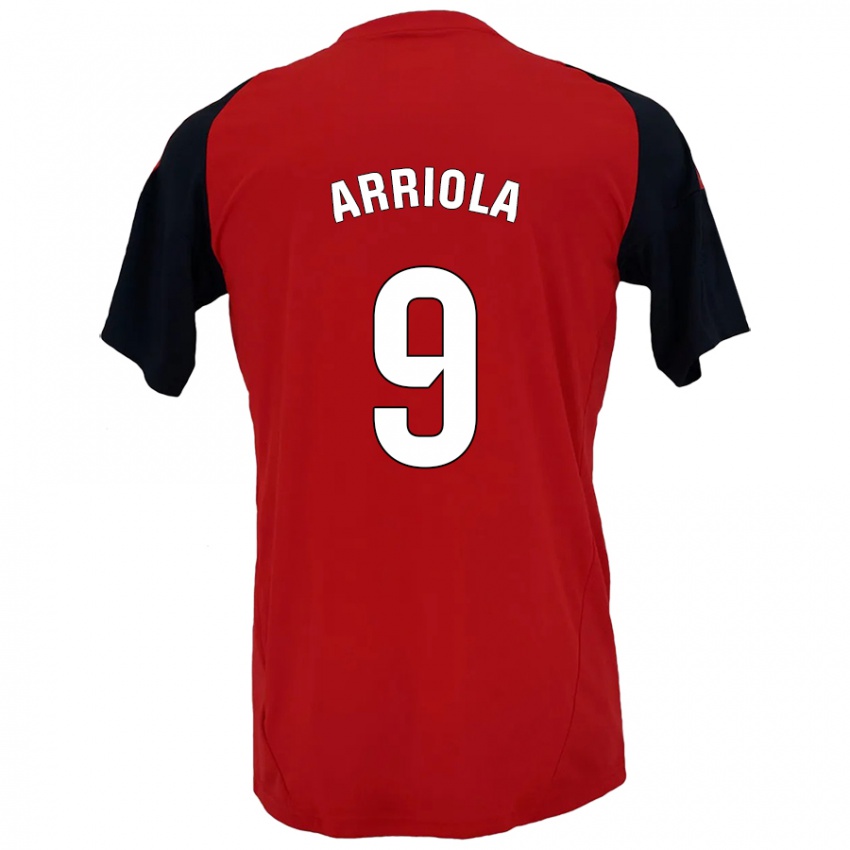 Kinder Marcos Arriola #9 Rot Schwarz Heimtrikot Trikot 2024/25 T-Shirt