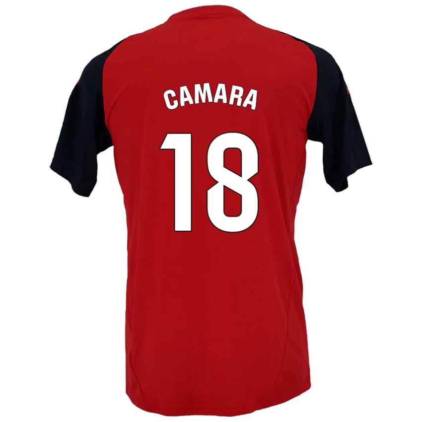 Kinder Aaron Cámara #18 Rot Schwarz Heimtrikot Trikot 2024/25 T-Shirt