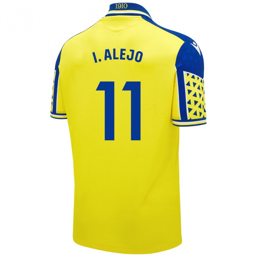 Kinder Iván Alejo #11 Gelb Blau Heimtrikot Trikot 2024/25 T-Shirt