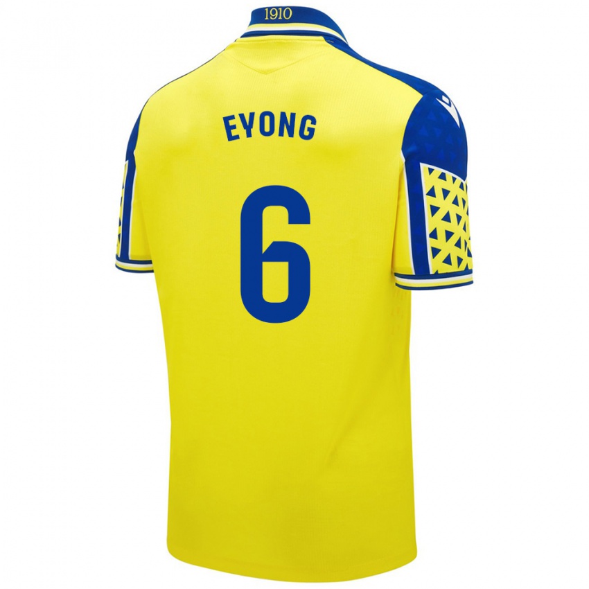 Kinder Etta Eyong #6 Gelb Blau Heimtrikot Trikot 2024/25 T-Shirt