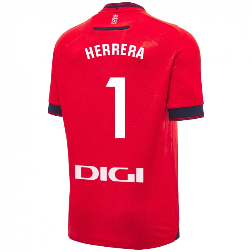 Kinder Sergio Herrera #1 Rot Weiß Heimtrikot Trikot 2024/25 T-Shirt