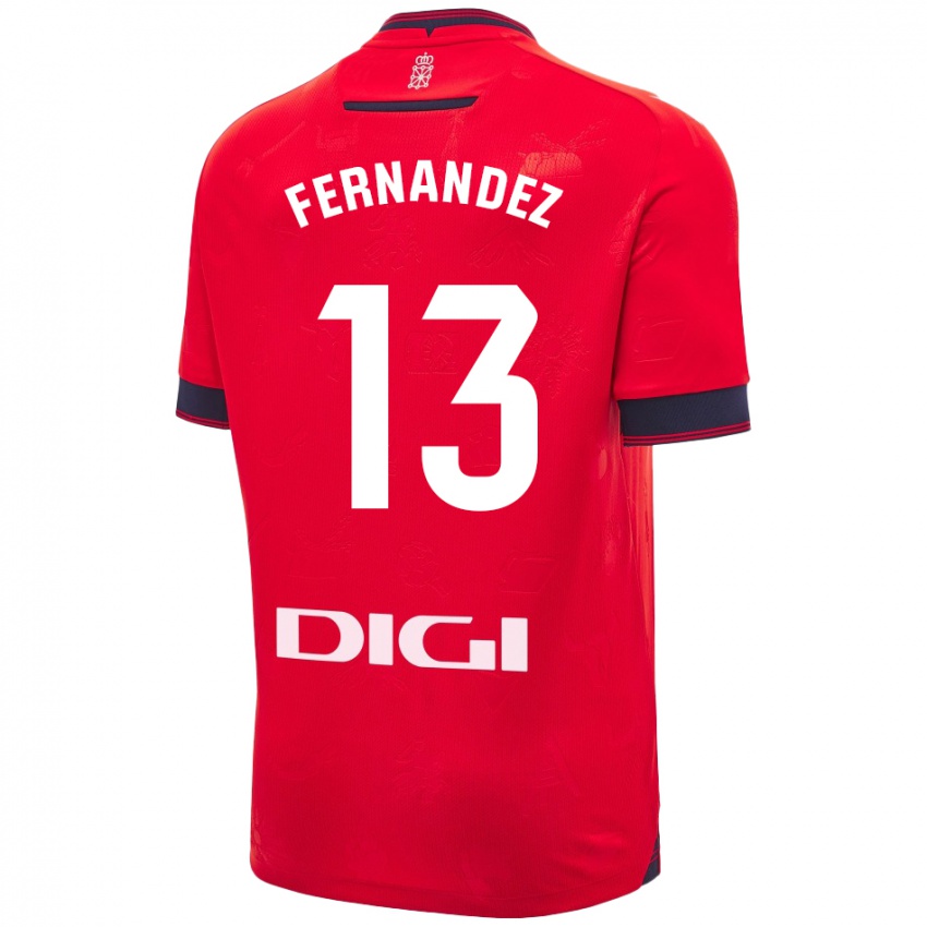 Kinder Aitor Fernández #13 Rot Weiß Heimtrikot Trikot 2024/25 T-Shirt