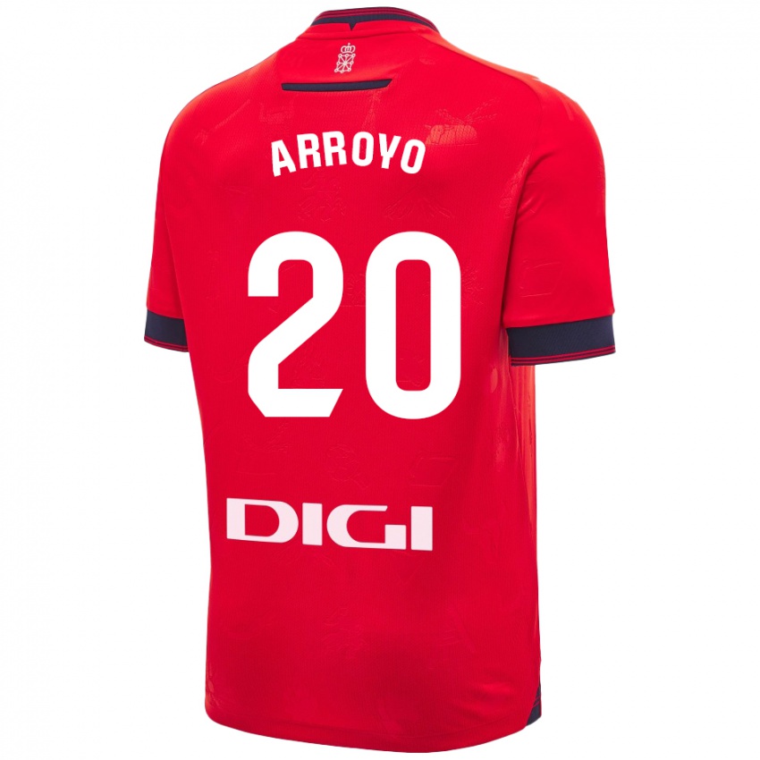 Kinder Roberto Arroyo #20 Rot Weiß Heimtrikot Trikot 2024/25 T-Shirt